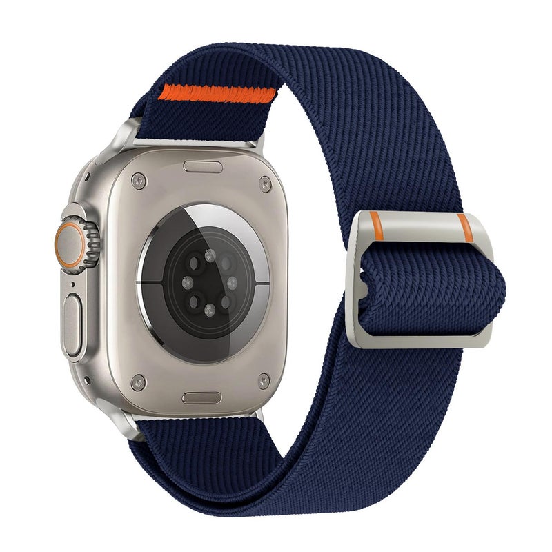 erorex For Apple Watch 46Mm / 49Mm / 45Mm / 44Mm Watchman Mechanical Buckle Nylon Watch Band(Navy Blue) - Image 1