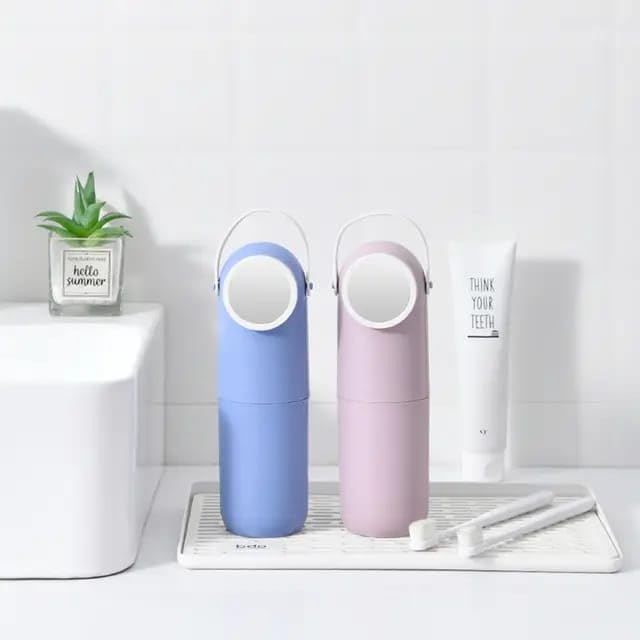 GOPAD GOPAD Travel Toothbrush Holder Cover Case Plastic Toothbrush Storage Box for Kids Travelling Toothbrush Holder with Cover Antibacterial Toothbrush Container Case Box Rabbit Style1psmulticolour  - Image 4