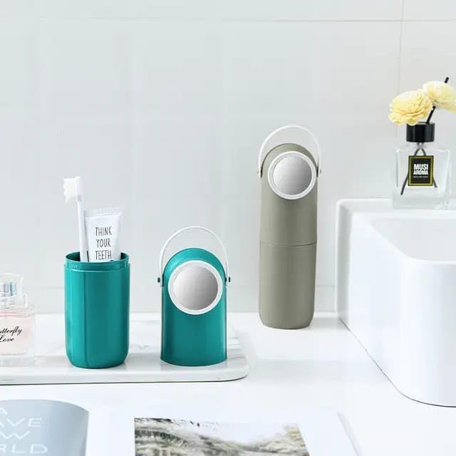 GOPAD GOPAD Travel Toothbrush Holder Cover Case Plastic Toothbrush Storage Box for Kids Travelling Toothbrush Holder with Cover Antibacterial Toothbrush Container Case Box Rabbit Style1psmulticolour  - Image 5