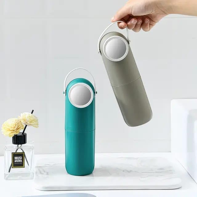 GOPAD GOPAD Travel Toothbrush Holder Cover Case Plastic Toothbrush Storage Box for Kids Travelling Toothbrush Holder with Cover Antibacterial Toothbrush Container Case Box Rabbit Style1psmulticolour  - Image 3