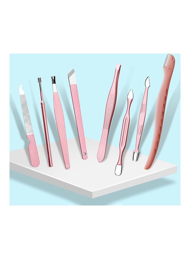 Arabest 18-Piece Professional Pedicure and Manicure Tool Kit Pink/Silver  - Image 3