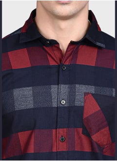 Campus Sutra Checked Regular Fit Shirt  - Image 3