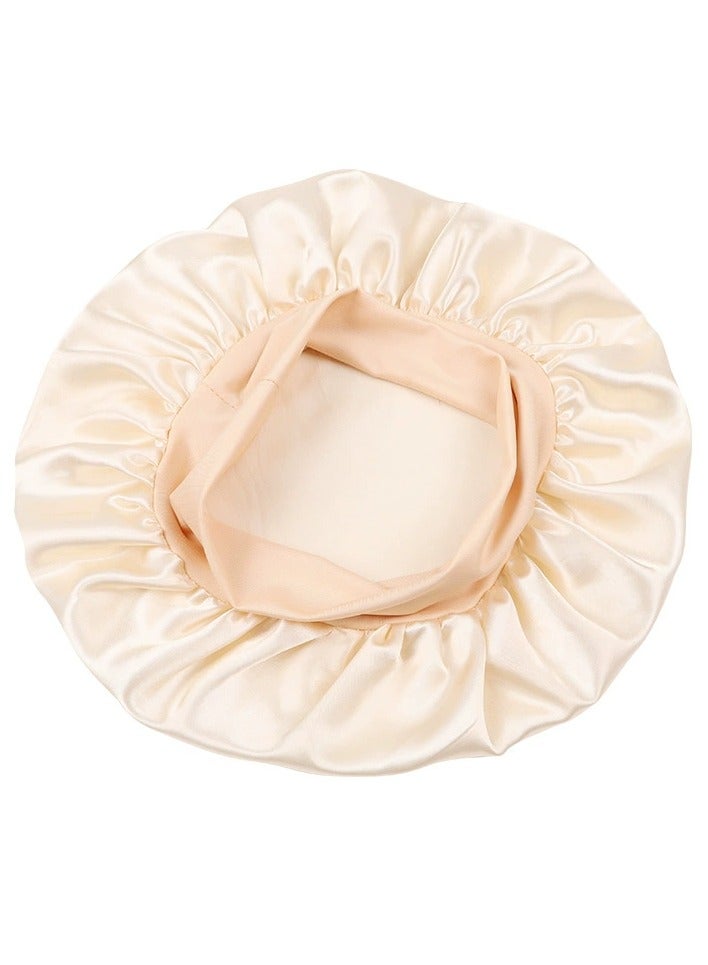 يوكانبي غطاء نوم من الساتان مع حافة واسعة ، مثالية للاستخدام اليومي أثناء الاستحمام-حامي شعر ناعم ومريح وأنيق - Image 1