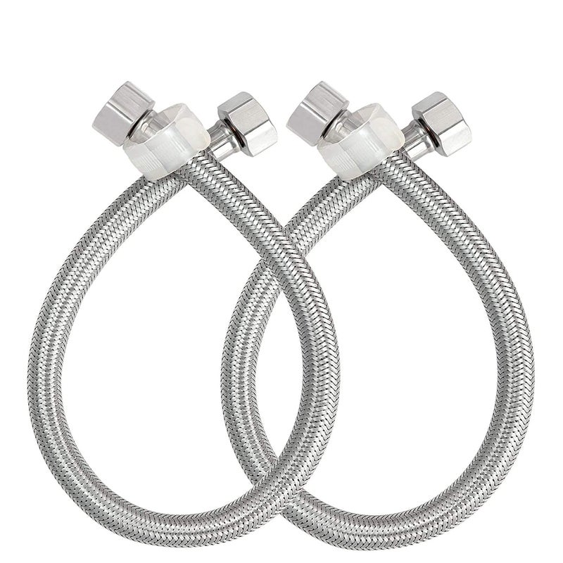 Endevi 18Inch Geyser Connection Pipe 304 Grade Stainless Steel 2 Pec Set - Image 1