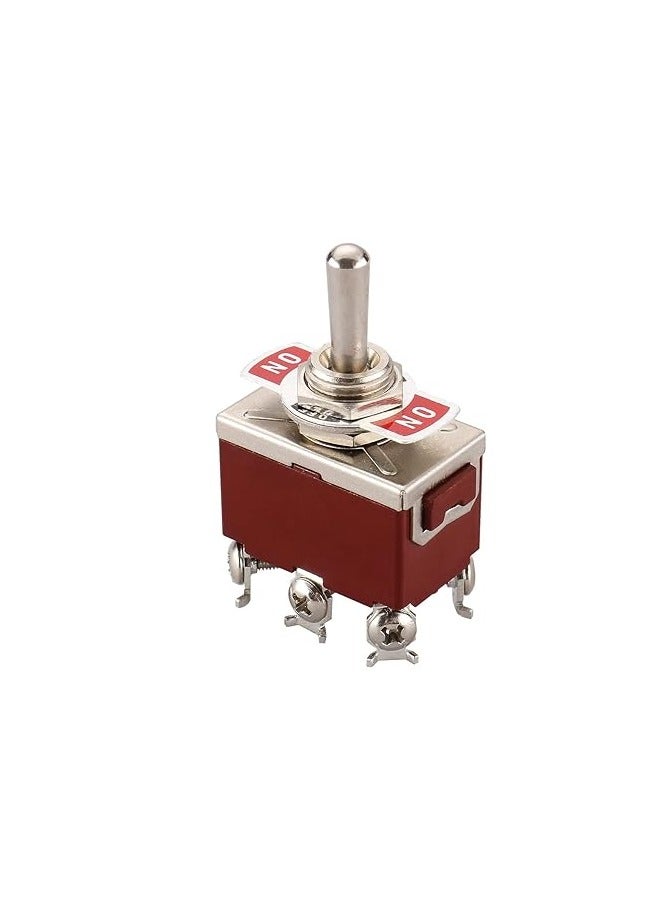 KNP KNP 1322 ON-OFF-ON Toggle Switch is a versatile and durable three position toggle switch designed for a variety of applications With a compact and robust design, this switch allows for easy switching between two operational states ON-ON with an additional center OFF position.  - Image 2