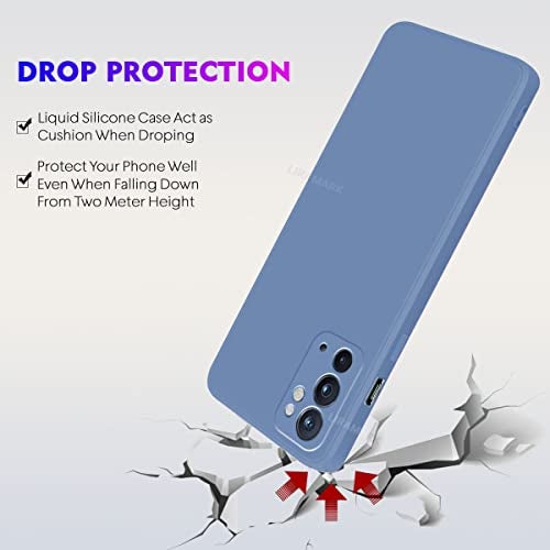 LIRAMARK Silicone Soft Back Cover Case for OnePlus 9RT 5G / 1+9RT 5G (Silicone Blue) - Image 5