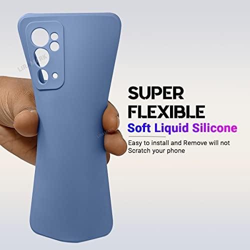 LIRAMARK Silicone Soft Back Cover Case for OnePlus 9RT 5G / 1+9RT 5G (Silicone Blue) - Image 4