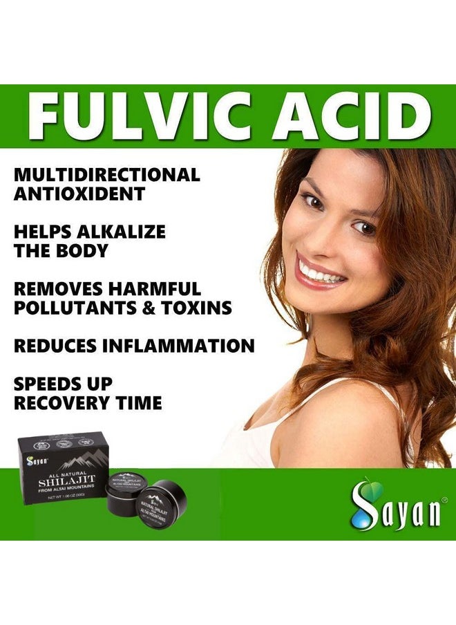 sayan Pure Authentic Altai Shilajit Organic Fulvic Acid Supplement And Trace Minerals For Detox Immune + Energy Support Genuine High Efficacy Resin For Women And Men 30 Grams 4 Month Supply  - Image 4