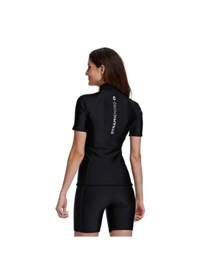 DYNAMICNORD Dynaskin Shirt Long Sleeve Women Dy-32 Black/Red - L - Image 2