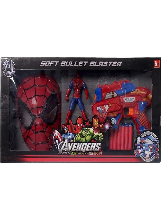 AVENGERS Spider Man Soft Bullet Blaster with Mask - 2906