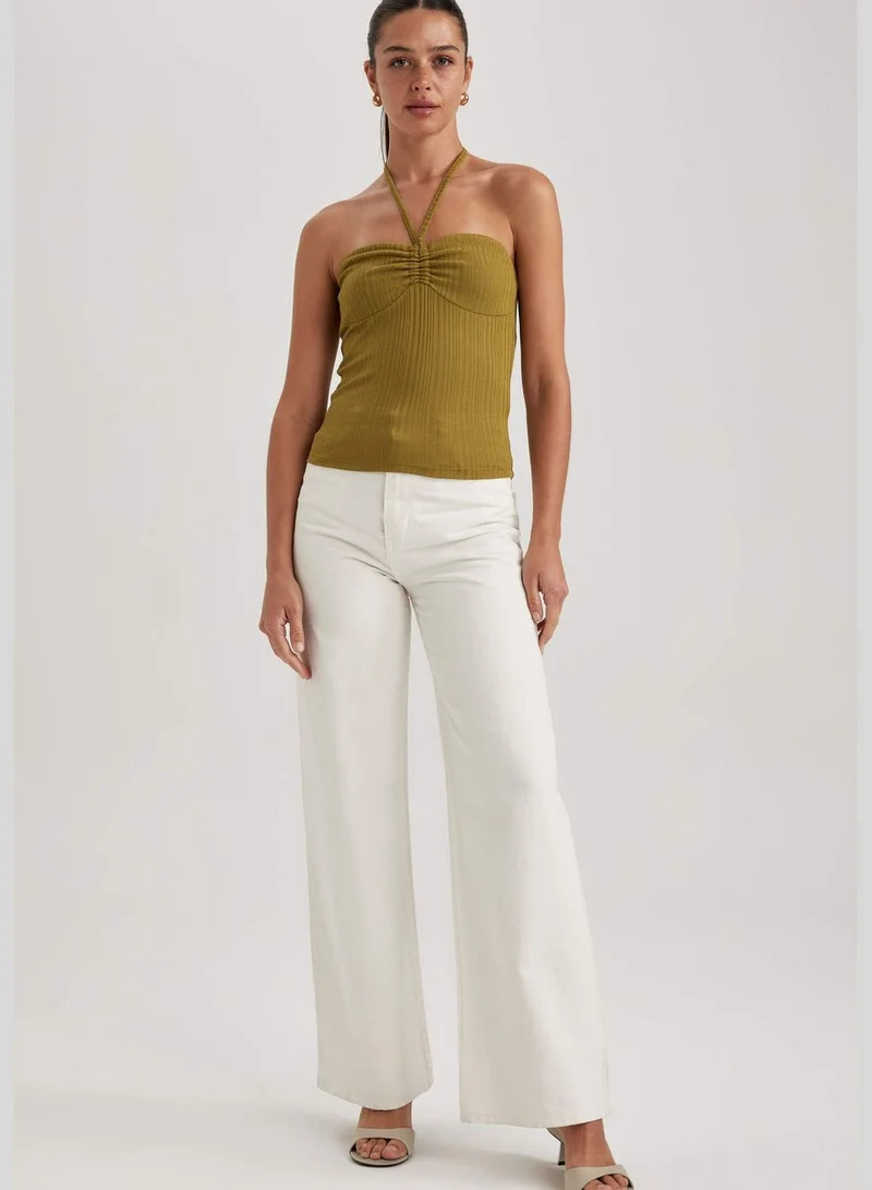 DeFacto Woman Slim Fit Strapless Knitted Athlete