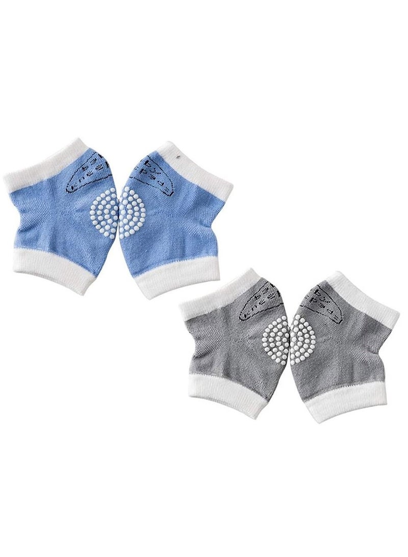 STAR BABiES وسادات زحف مضادة للانزلاق للأطفال - عبوة من 2 للأولاد - متعددة الألوان - Image 1