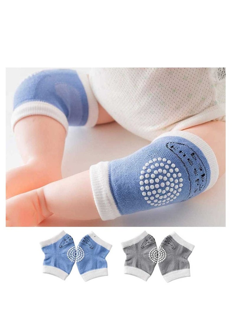 STAR BABiES وسادات زحف مضادة للانزلاق للأطفال - عبوة من 2 للأولاد - متعددة الألوان - Image 2