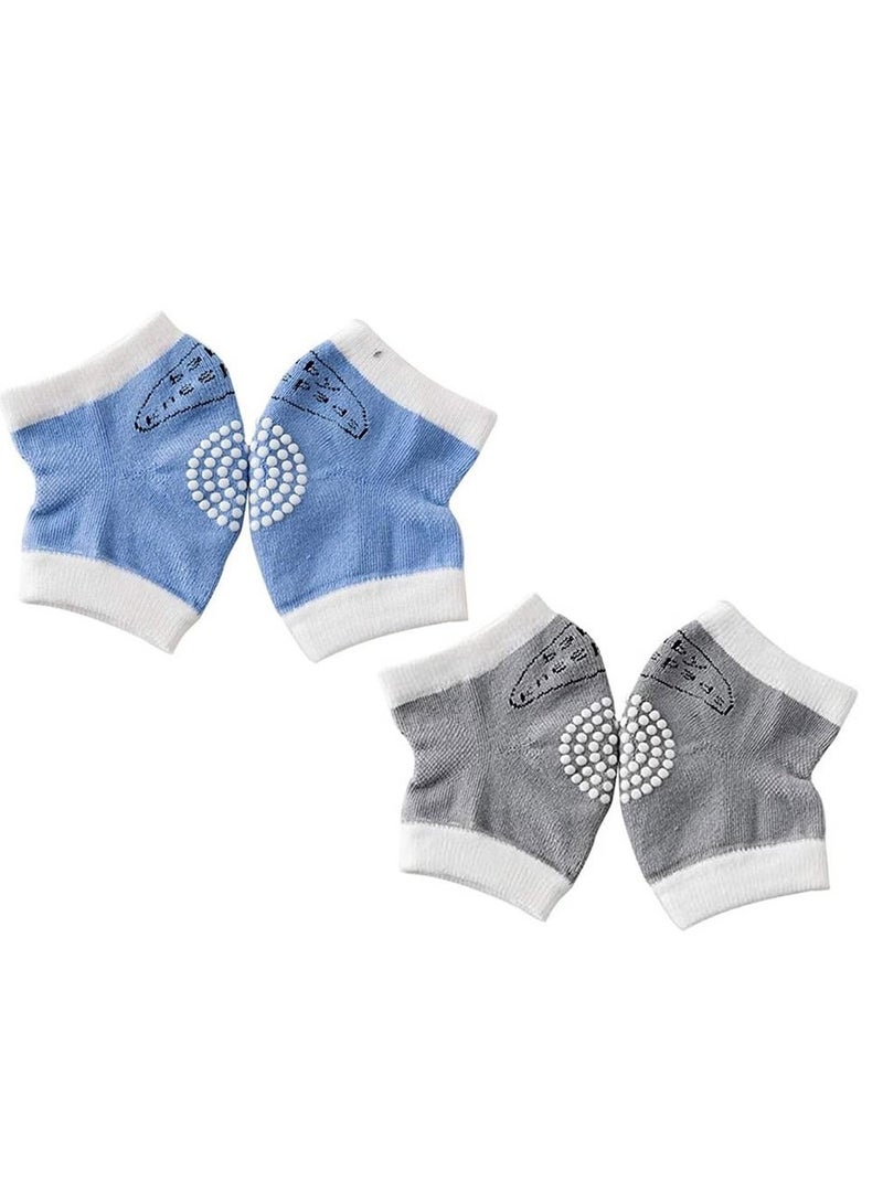 STAR BABiES وسادات زحف مضادة للانزلاق للأطفال - عبوة من 2 للأولاد - متعددة الألوان - Image 3