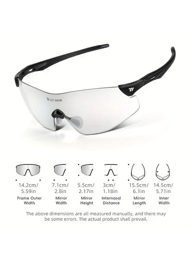 Colorful Photochromic Cycling Glasses Lightweight Adjustable Fit For Outdoor Mountain Biking - Image 4