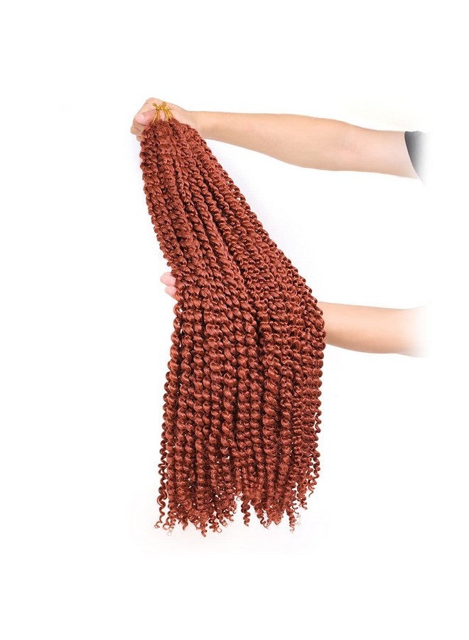 ZRQ 7Packs 30 Inch Copper Red Passion Twist Hair Water Wave Crochet Hair For Butterfly Locs Hair Ginger Bohemian Spring Twist Hair Crochet Braids Synthetic Hair Extension 350 - Image 4