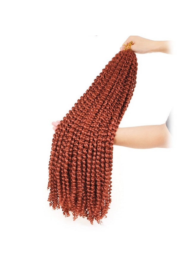 ZRQ 7Packs 30 Inch Copper Red Passion Twist Hair Water Wave Crochet Hair For Butterfly Locs Hair Ginger Bohemian Spring Twist Hair Crochet Braids Synthetic Hair Extension 350 - Image 5