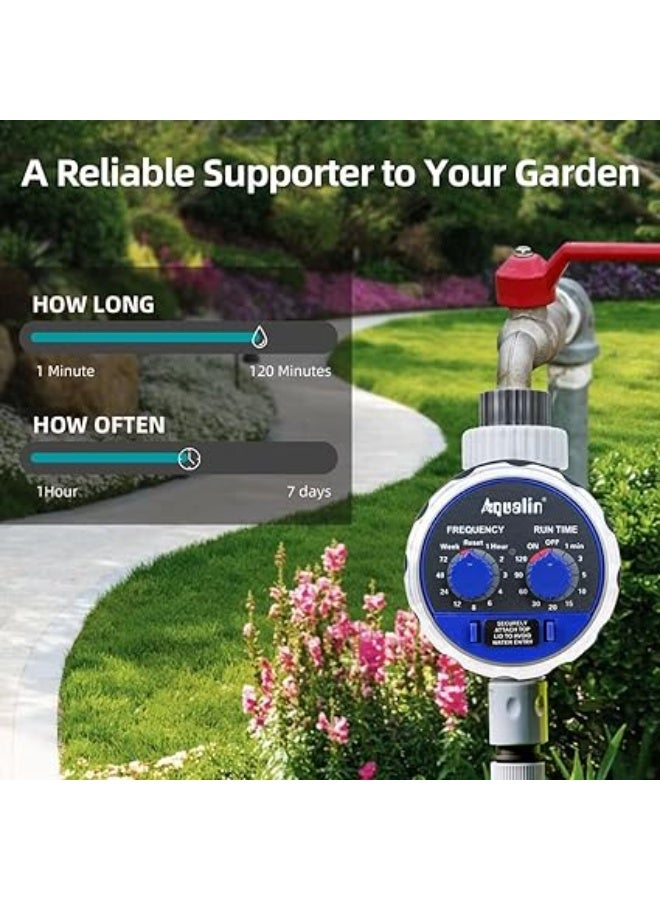 Aqualin Garden Watering Timer Ball Valve - Automatic Electronic Water Controller for Home Garden Irrigation - Image 5