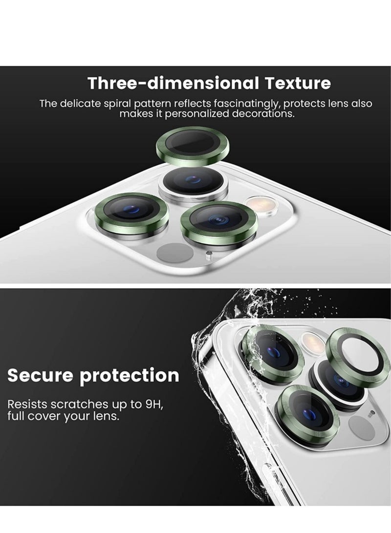 ELTRAZONE [3+3PCS] Tensea for iPhone 14 Pro - iPhone 14 Pro Max Camera Lens Protector, 9H Tempered Glass Camera Cover Screen Protector Metal Individual Ring for iPhone 14 Pro 6.1 inch /14 ProMax 6.7 inch 2022 - Image 2