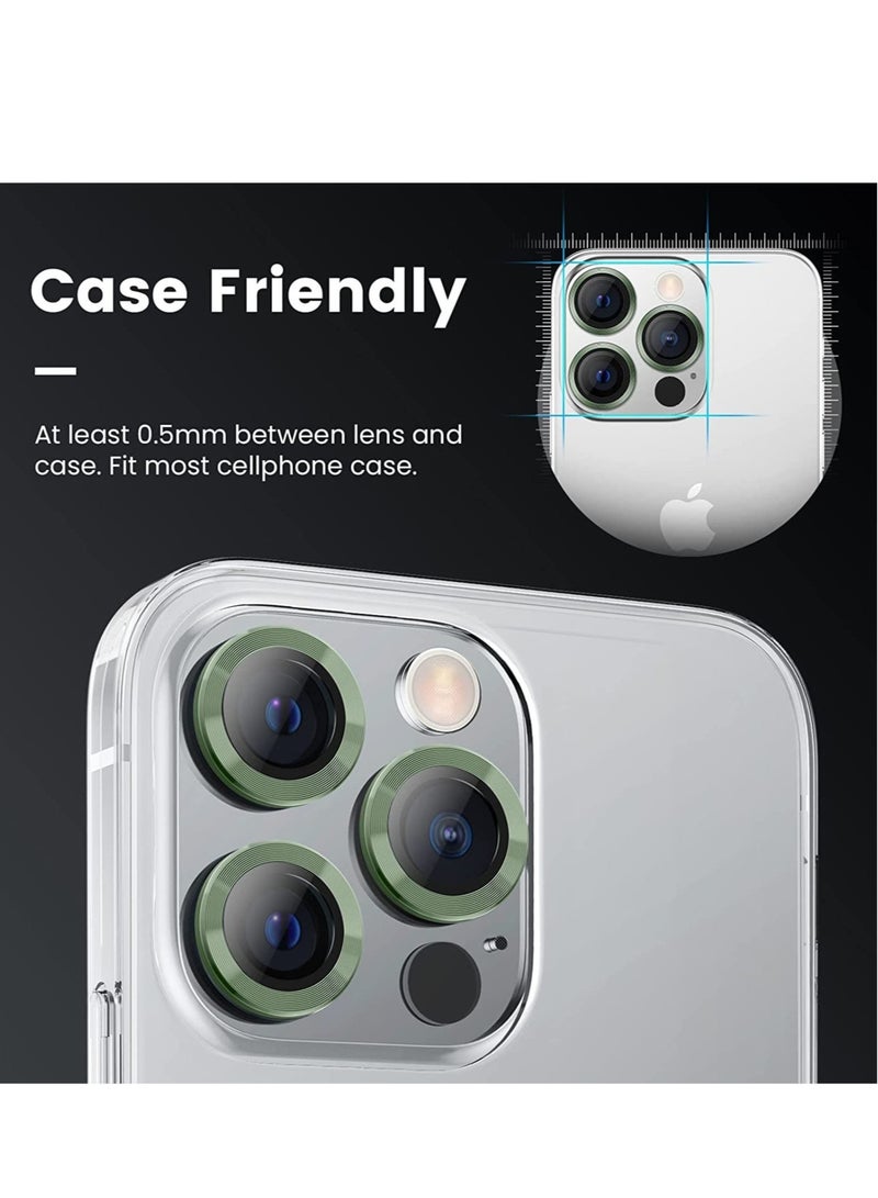 ELTRAZONE [3+3PCS] Tensea for iPhone 14 Pro - iPhone 14 Pro Max Camera Lens Protector, 9H Tempered Glass Camera Cover Screen Protector Metal Individual Ring for iPhone 14 Pro 6.1 inch /14 ProMax 6.7 inch 2022 - Image 4