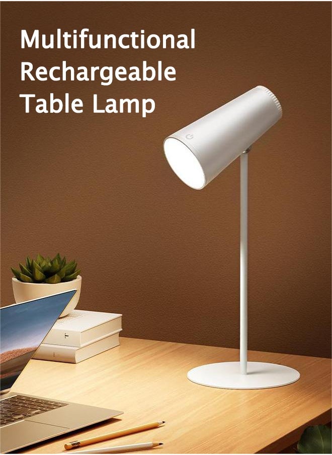 Generic Multifunctional creative magnetic Type-c charging desk lamp 2000 mAh touch dimming sunset atmosphere projection lamp bedroom desktop warm night light convenient flashlight  - Image 1