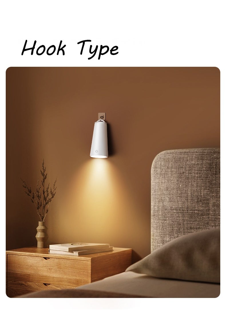 Generic Multifunctional creative magnetic Type-c charging desk lamp 2000 mAh touch dimming sunset atmosphere projection lamp bedroom desktop warm night light convenient flashlight  - Image 4