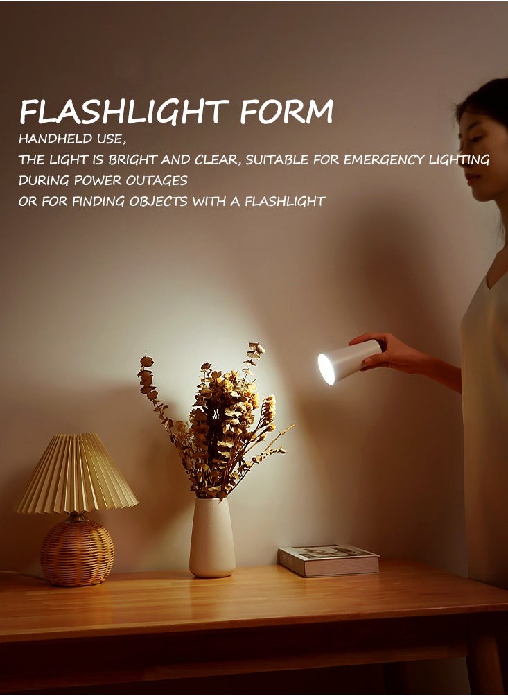Generic Multifunctional creative magnetic Type-c charging desk lamp 2000 mAh touch dimming sunset atmosphere projection lamp bedroom desktop warm night light convenient flashlight  - Image 3