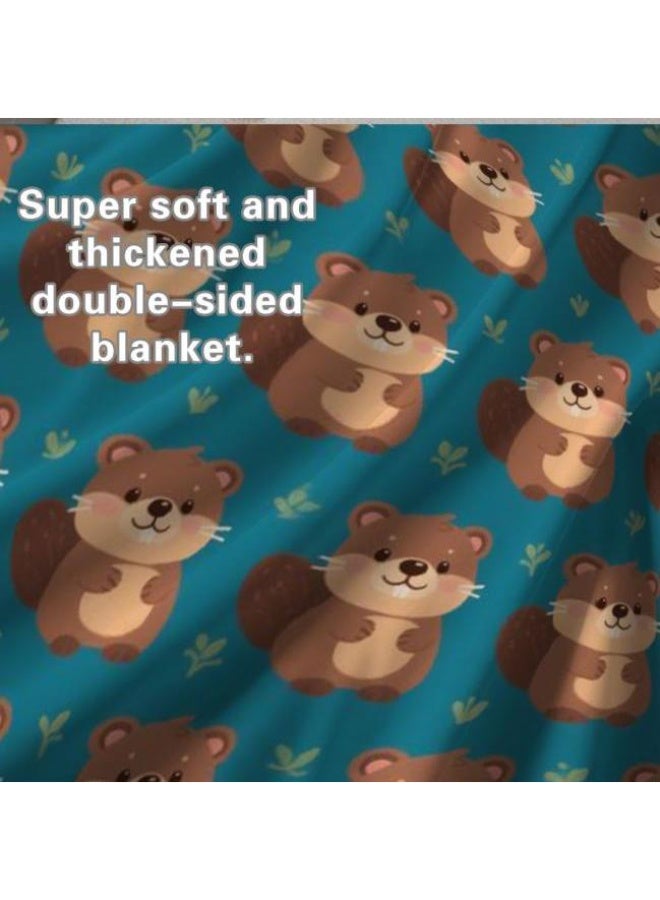general Baby and children's cartoon flannel thin blanket (warm and comfortable, suitable for sleep, game use) 70cm*100cm - Image 2