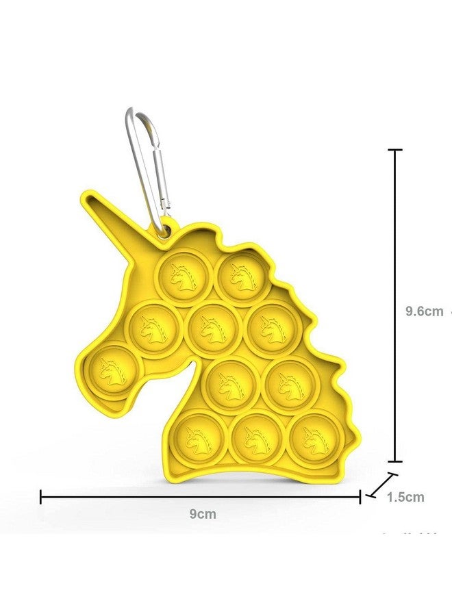 اتش اس انتربرايز لعبة بوب إت فيدجيت من إتش إس إنتربرايز مع سلسلة مفاتيح، وألعاب لتخفيف التوتر ومجموعة ألعاب فقاعات حسية مضادة للقلق لمرضى التوحد لتخفيف التوتر وهدية رائعة للأطفال والكبار (يونيكورن 4 في 1) - Image 4
