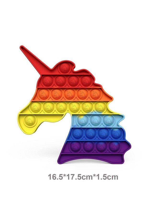 اتش اس انتربرايز لعبة بوب إت فيدجيت من إتش إس إنتربرايز مع سلسلة مفاتيح، وألعاب لتخفيف التوتر ومجموعة ألعاب فقاعات حسية مضادة للقلق لمرضى التوحد لتخفيف التوتر وهدية رائعة للأطفال والكبار (يونيكورن 4 في 1) - Image 2