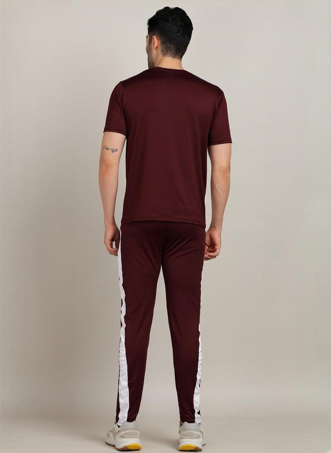 PREEN Men Colourblocked T-shirt and Joggers Set - Image 3
