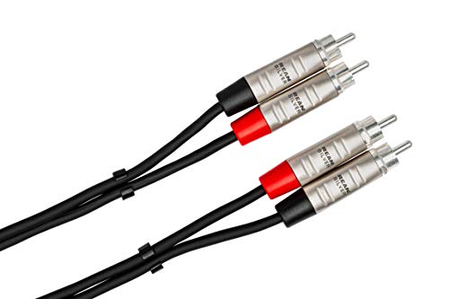 Hosa HRR-005X2 Pro Stereo Interconnect, Dual REAN RCA to Same, 5 Feet - Image 2