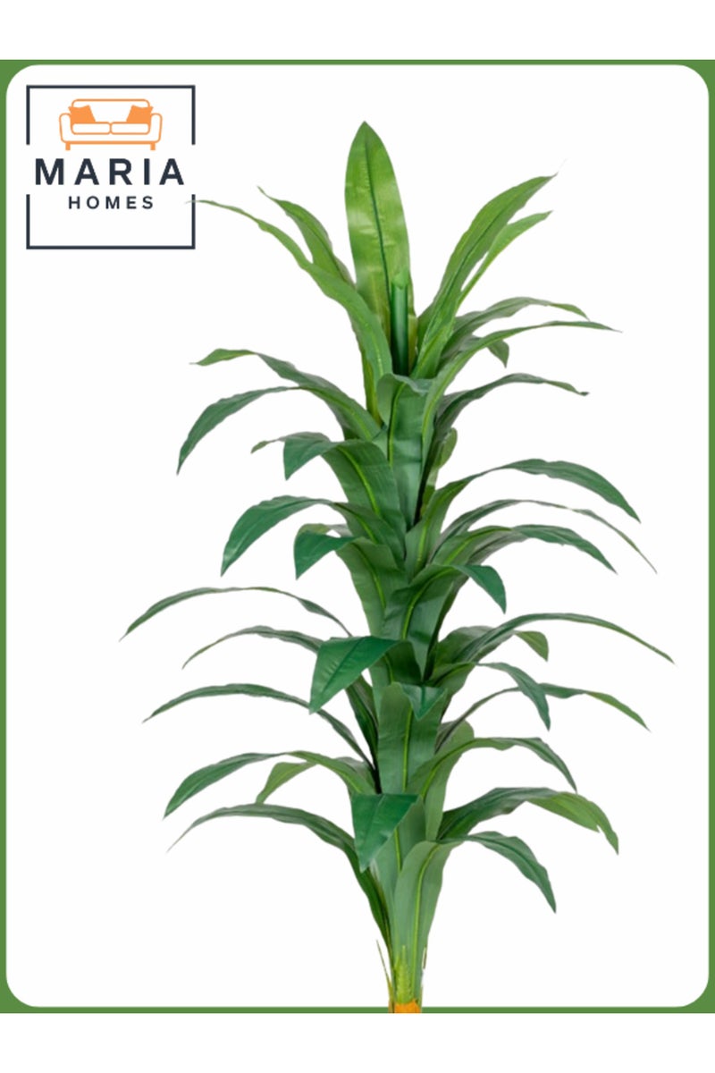 ماريا شجرة ذرة صناعية 145 سم – نبات داخلي مزخرف مع وعاء ذهبي - Image 2