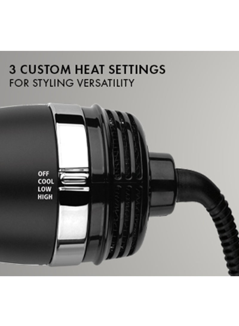 REBUNE 1200W Electric Hair Straightener Brush Detachable One Step Volumizer and Hair Dryer Pro Drying & Styling Black - Image 5
