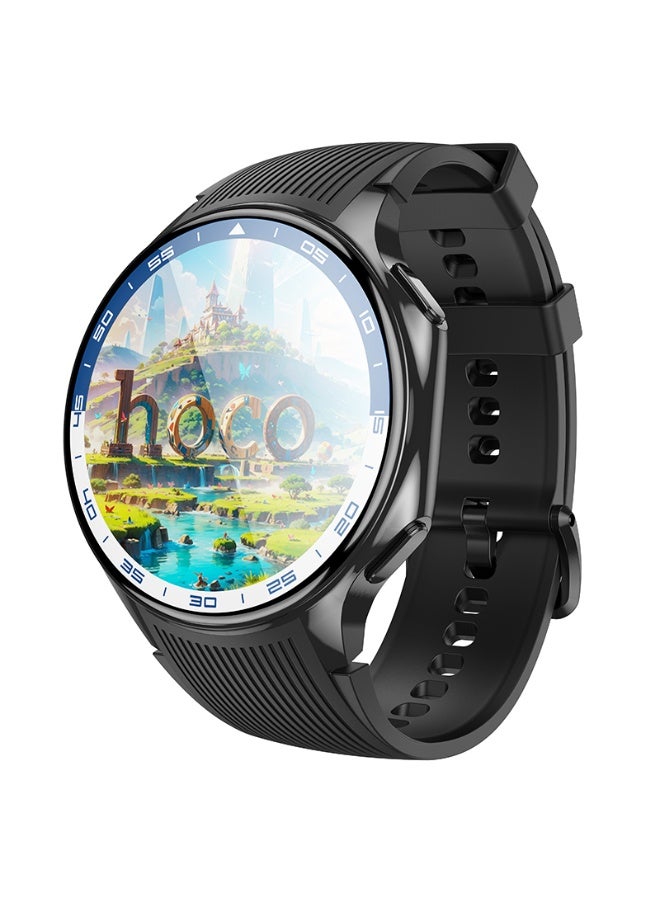 Hoco Smartwatch Y24 with 1.43" AMOLED Screen Black - Image 1