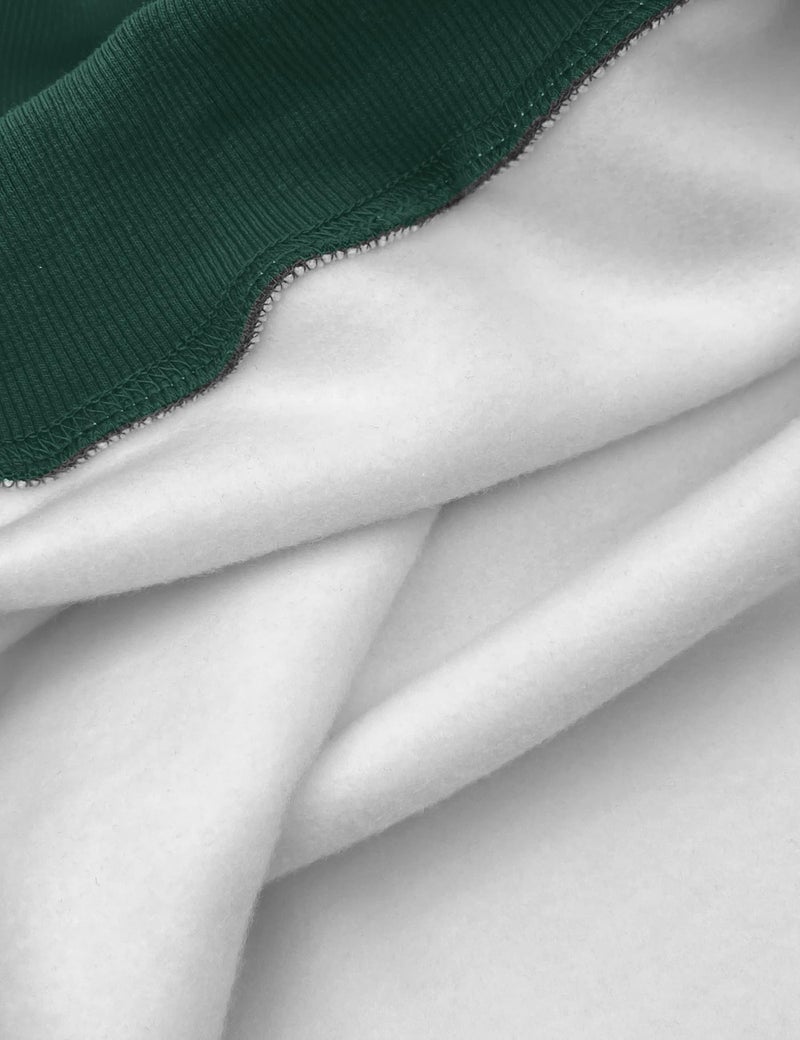 PRETTODAY Women's Oversized Sweatshirts Color Block Turtleneck Fleece Pullover Tops Long Sleeve Loose Fall Fashion Outfits Grey/Green - Image 2