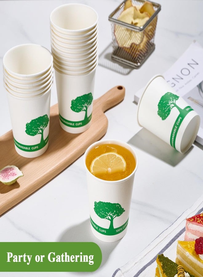 Vplus 400 Pack Compostable Paper Cups, 8 oz Paper Coffee Cups, Biodegradable Disposable Paper Cups, Eco-friendly Hot Drinking Cups for Party, Picnic,and Events - Image 5