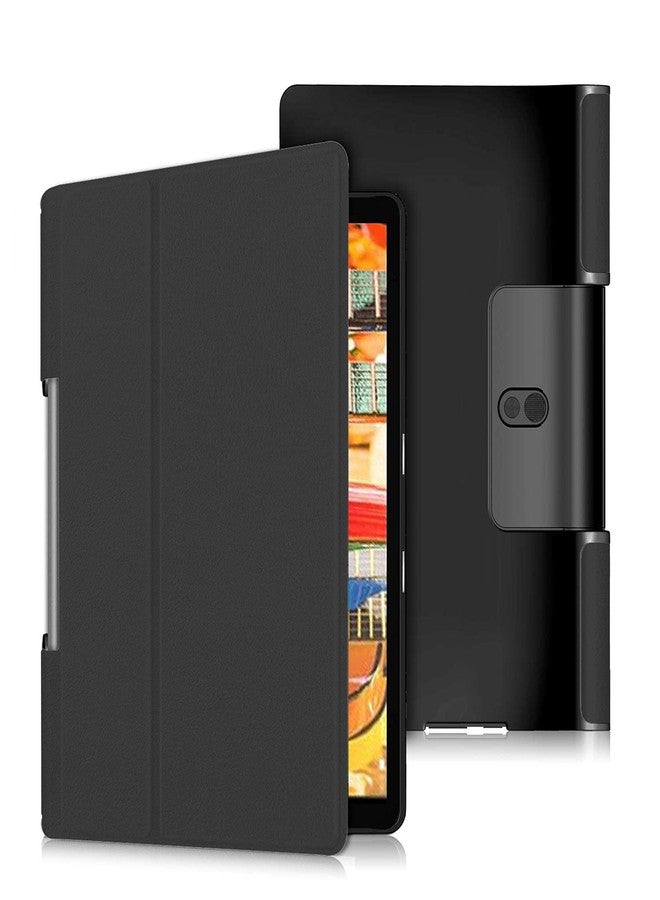 Robustrion Smart Flip Case Cover for Lenovo Yoga Smart Tab 10.1 YT-X705X/YT-X705F - Black - Image 1