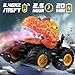 BEZGAR Monster Truck Toys Remote Control Monster Truck with Spray Light Music Dinosaur Toys for Kids 120 Scale RC Truck with 360 Spins and Drifting Remote Control Car for Boys 47 Orange - Image 4