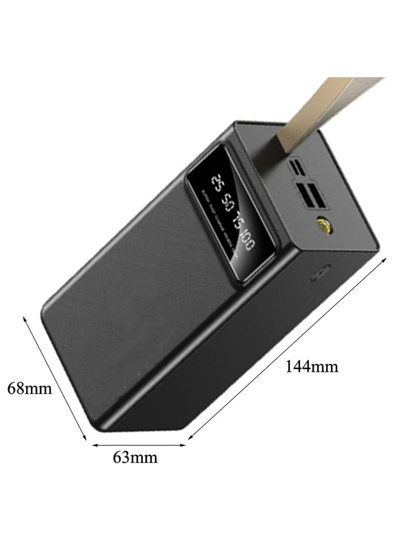 ماركة غير محددة - باور بانك بسعة 40,000mAh فائقة – شحن سريع مع منفذين USB، ومنفذ USB-C (إدخال/إخراج)، ومنفذ Micro-USB – شاحن محمول لأجهزة iPhone وAndroid والأجهزة اللوحية وأكثر - Image 1