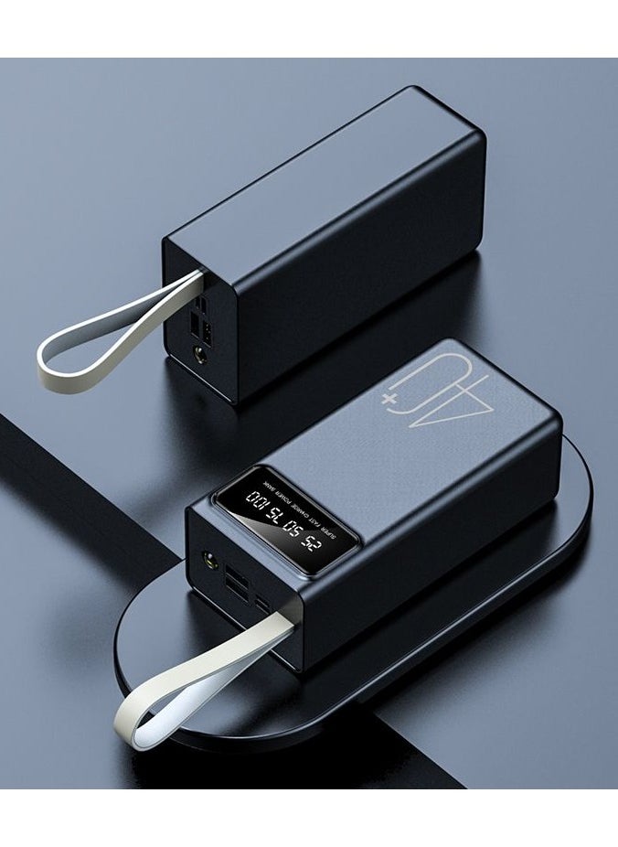 ماركة غير محددة - باور بانك بسعة 40,000mAh فائقة – شحن سريع مع منفذين USB، ومنفذ USB-C (إدخال/إخراج)، ومنفذ Micro-USB – شاحن محمول لأجهزة iPhone وAndroid والأجهزة اللوحية وأكثر - Image 1
