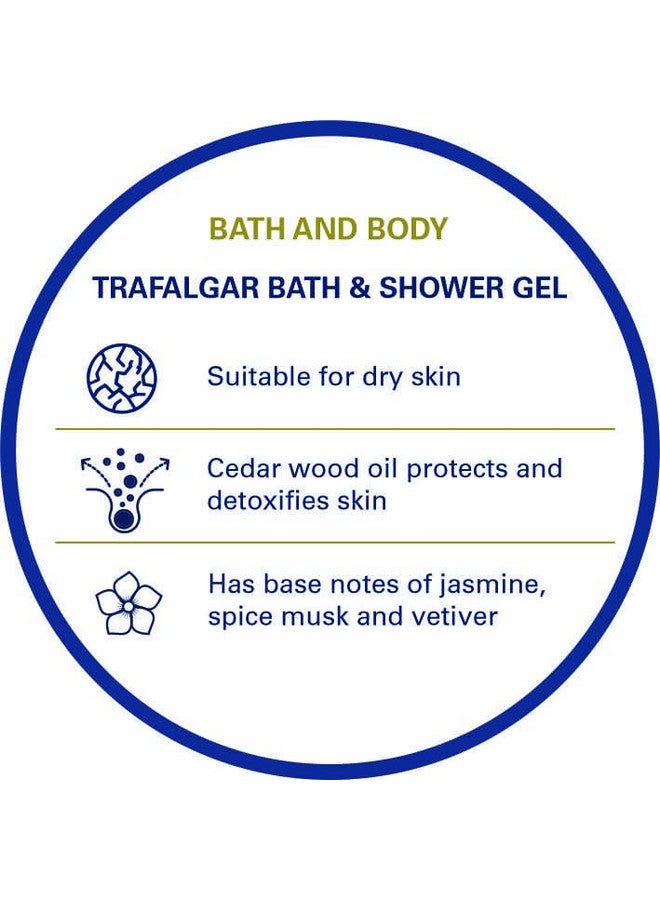 Truefitt & Hill Trafalgar Bath and Body Wash Gel 200ML | Perfect Combination of Spicy and Woody Essence - Image 3