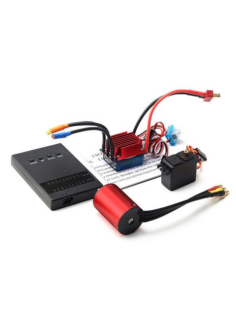 s2838 4500kv brushless motor with 35a brushless esc 2.2kg servo programming card replacement for 1/14 1/16 hsp traxxas rc car truck