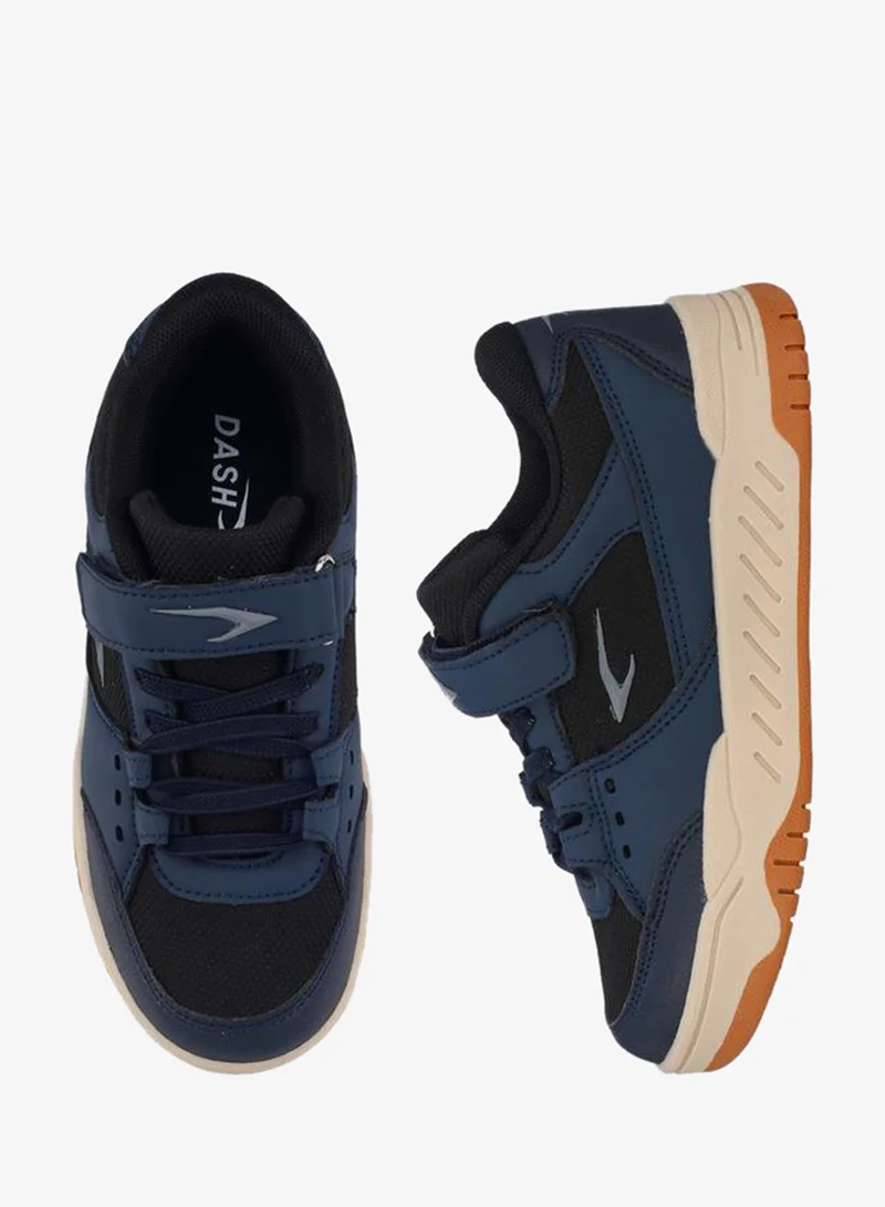 Dash NAVY Boys Hook & Loop Ankle School Sneakers for Men | Best Price UAE