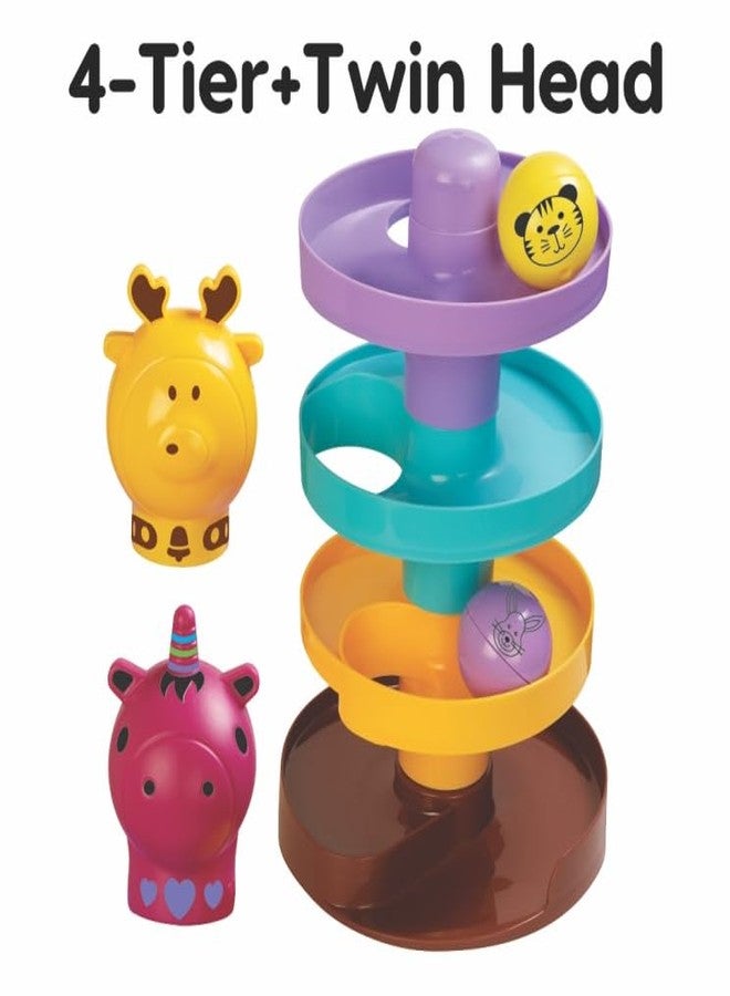 Toymate Kinder’s Fun 7-in-1 Learning & Activity Play Set for Toddlers | 39-Piece Educational Toy Gift Set for Kids 18 Months+ | Shape Sorter, Ball Drop, Pop-Up Animals, Stacking Blocks & Sensory Learning Toys - Image 4