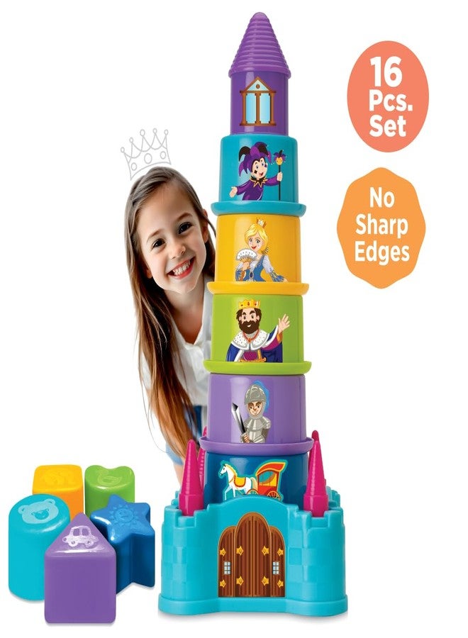 Toymate Kinder’s Fun 7-in-1 Learning & Activity Play Set for Toddlers | 39-Piece Educational Toy Gift Set for Kids 18 Months+ | Shape Sorter, Ball Drop, Pop-Up Animals, Stacking Blocks & Sensory Learning Toys - Image 5
