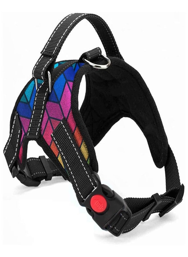 Berlin's PET ACCESSORIES Berlin's Butterfly Dog Harness Comfort, Small Dog Harness Choke Free Adjustable Pet Vest No Pull Outdoor Sport Reflective Soft Padded (Rainbow, Medium) - Image 1