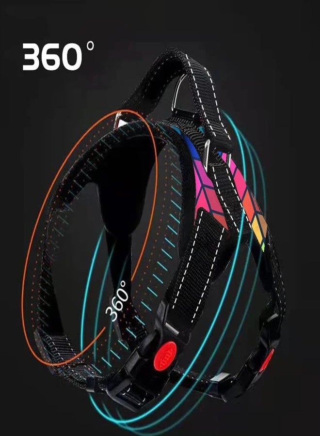 Berlin's PET ACCESSORIES Berlin's Butterfly Dog Harness Comfort, Small Dog Harness Choke Free Adjustable Pet Vest No Pull Outdoor Sport Reflective Soft Padded (Rainbow, Medium) - Image 4