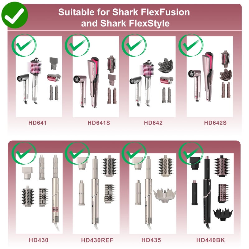 TOPONIMI Wall Mount Holder for Shark FlexFusion and for Shark Flex Style, Hair Tool Organizer Rack with Cord Hanger for Accessories, Curlers, Brushes, Diffuser, Bathroom Storage, Space Saving - Image 3