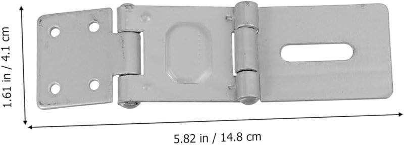 Heavy Duty Padlock Hatch Latch Lock 6 Pack Iron Construction for Security Doors Gates Boxes - Image 3